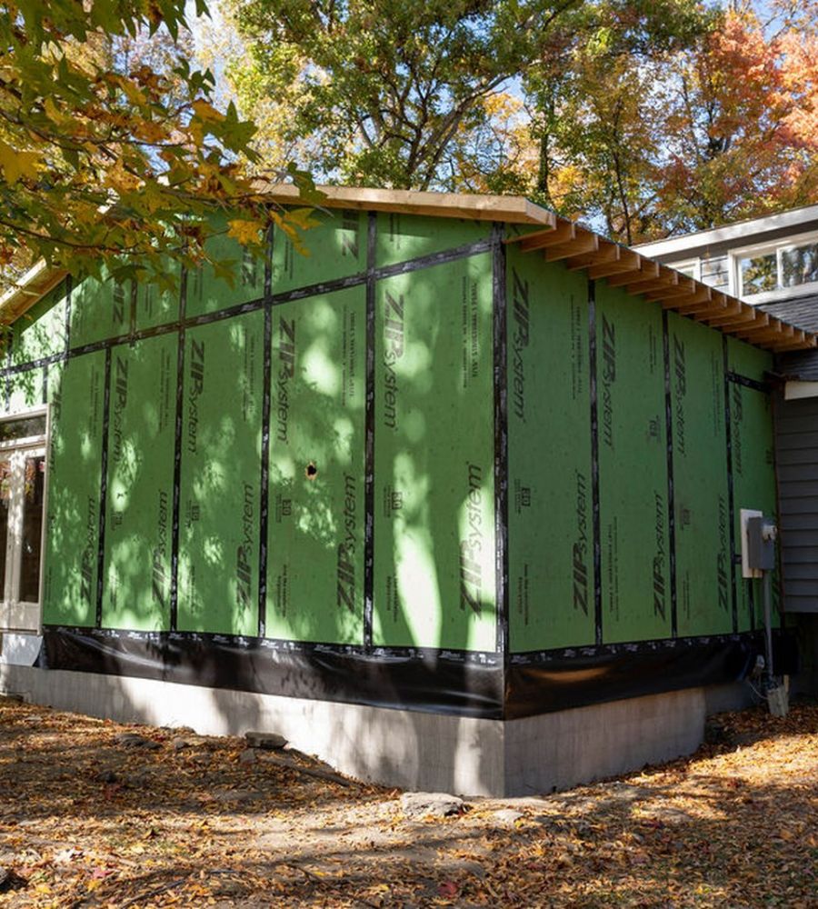 New Addition Home Construction Green Insulation Panel Application